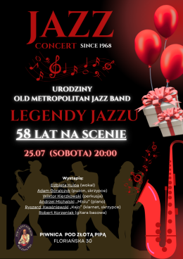 Kraków Wydarzenie Koncert Legendy Jazzu - Old Metropolitan Band - 58 lat na scenie
